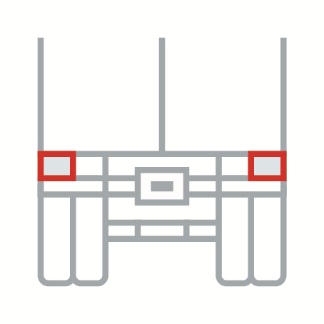 Symbol Rammpuffer & Leisten