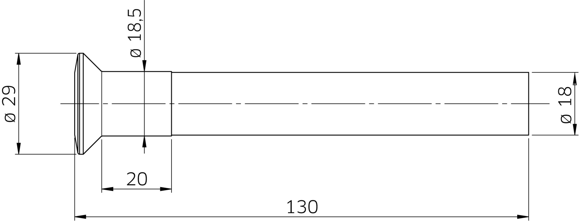 Pendelbolzen für Verschlüsse Nr. 664 N