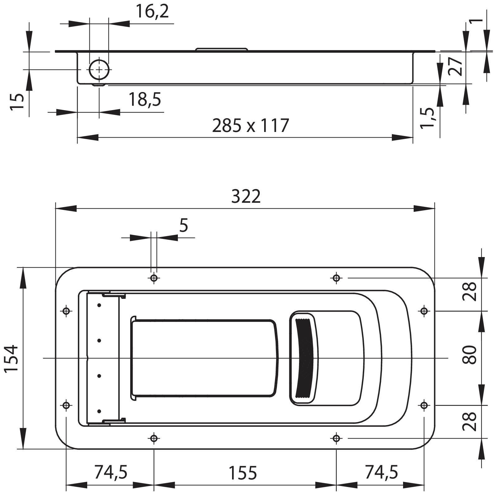 Einbauverschlussteil 891.16T