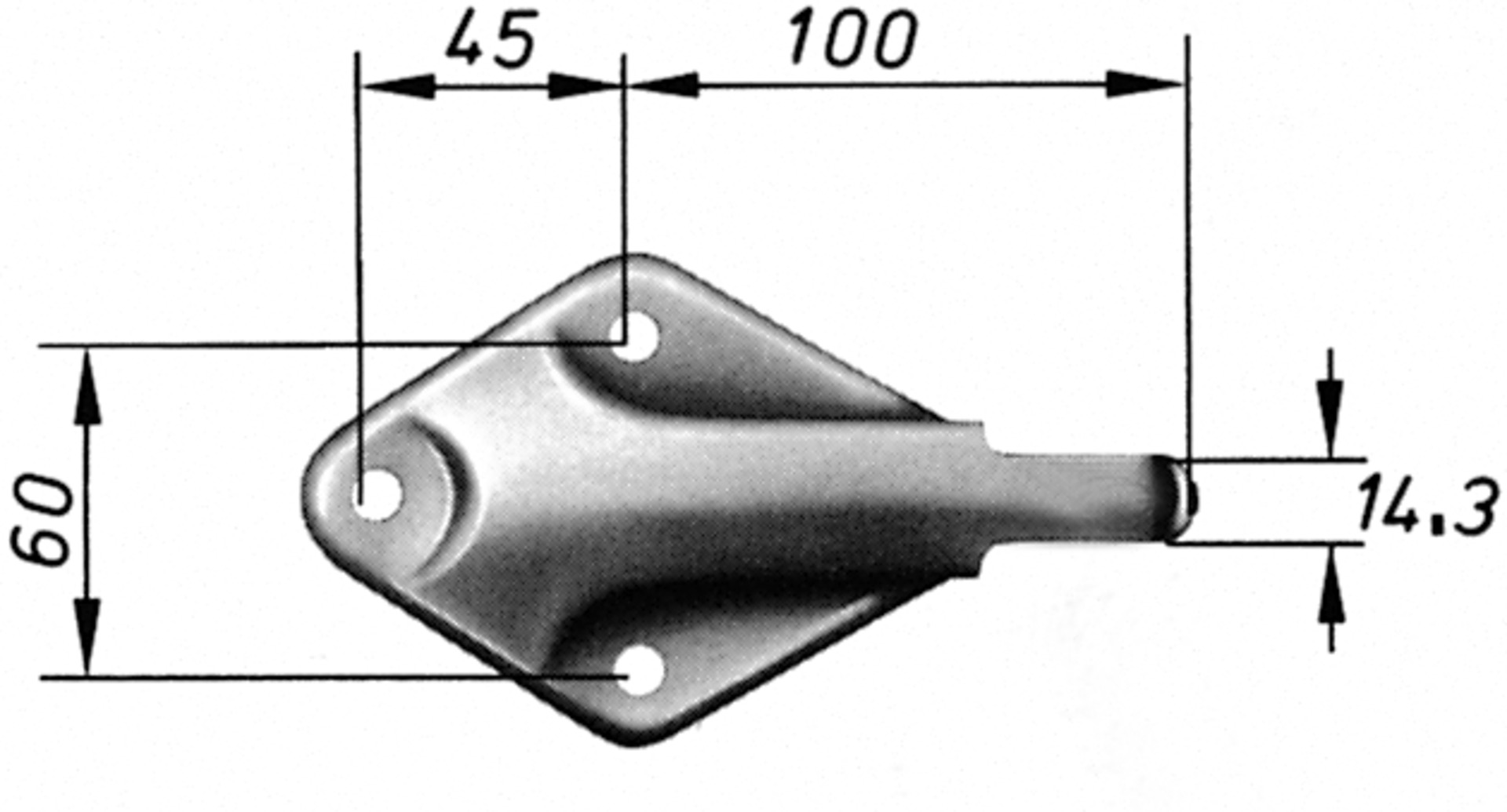 Gegenstück zum Anschrauben für Größe 1