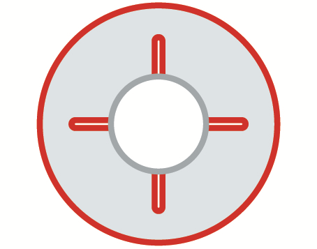 Symbol Sicherungsscheiben