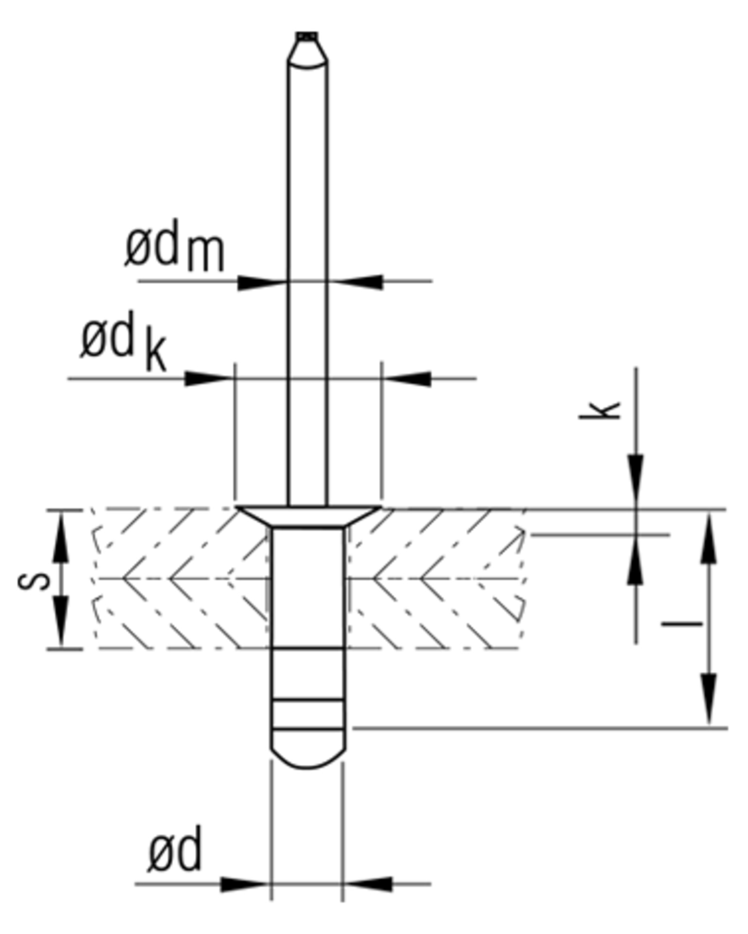 Avex® BN B 4,8x15,5 Al/St