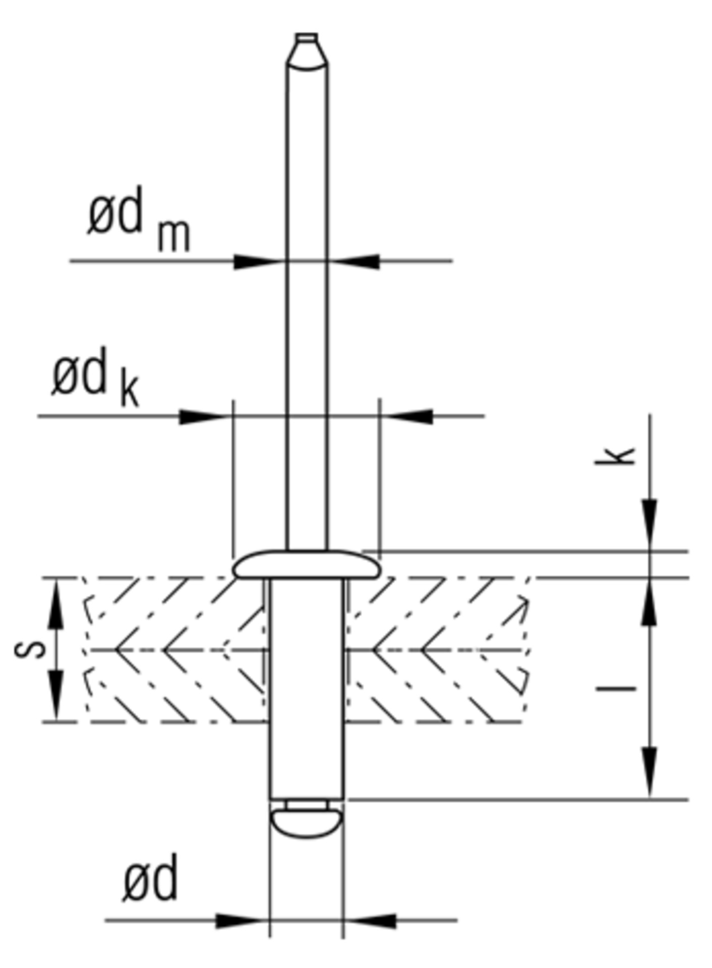 500 x Multigrip Nieten Alu/Stahl Flachkopf 4,8x10,3 - Klemmbereich: 1, 11,22 500 x Multigrip Nieten Alu/Stahl Flachkopf 4,8x10,3 - Klemmbereich: 1, 11,22