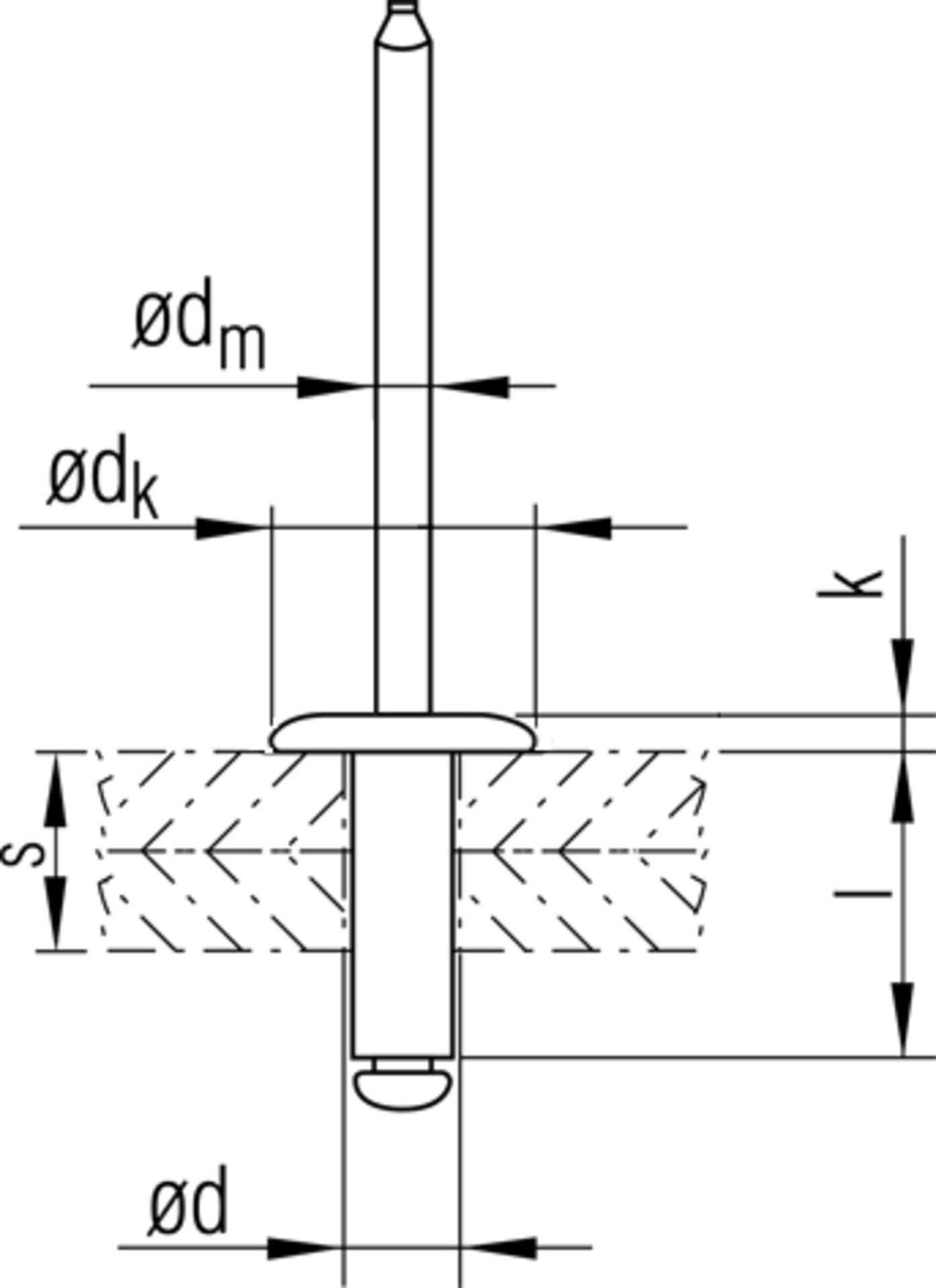 Blindniete 4,8 X 17 Mit Großem Flachrundkopf 16 Mm Zur Befestigung